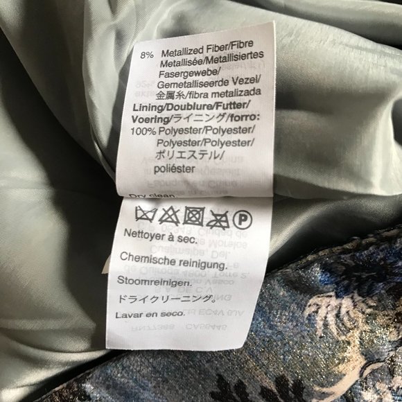 NWT J. Crew Collection Blue Wrap Pencil Skirt Floral Jacquard - Picture 15 of 15